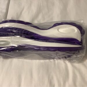 Purple and White Sneakers align your posture